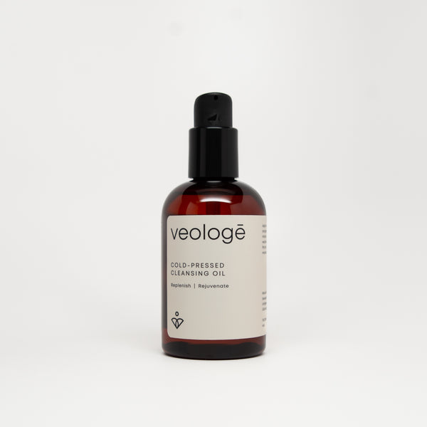 veologē Cold-Pressed Cleansing Oil, Sea Buckthorn and Tamanu nine-botanical oil cleanser for dry, sensitive, and mature skin